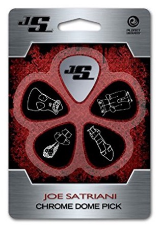 Roll over image to zoom in Planet Waves Joe Satriani Chrome Dome Guitar Pick
