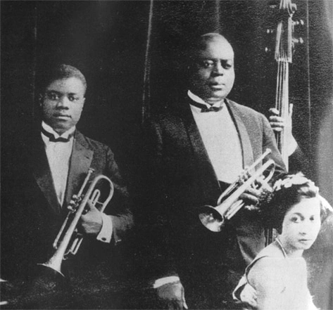 Louis Armstrong and Joe King Oliver