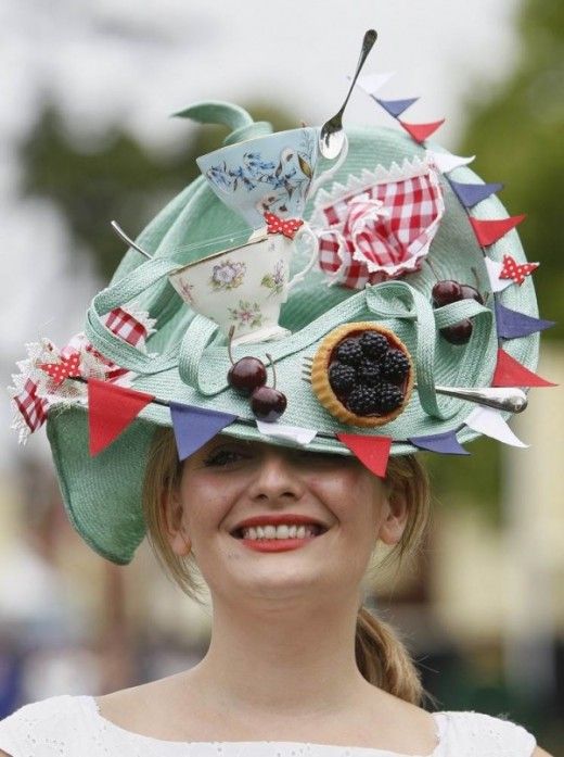 Gussied Up Wearing Fancy Hat