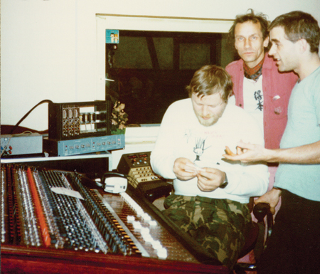 Conny Plank, Dieter Moebius And Mani Neumeier At Conny's Studio, 1982