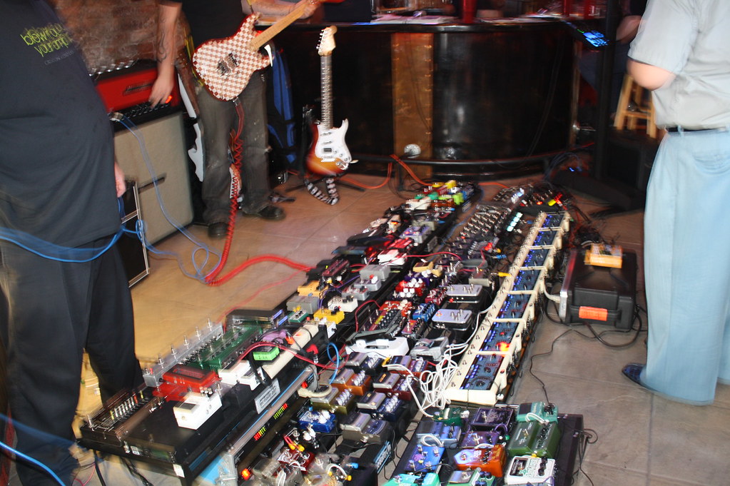 Huge Guitar Pedal Board